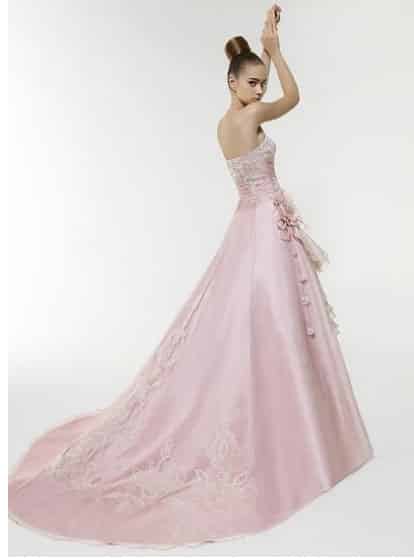 vestidos de novia rosa