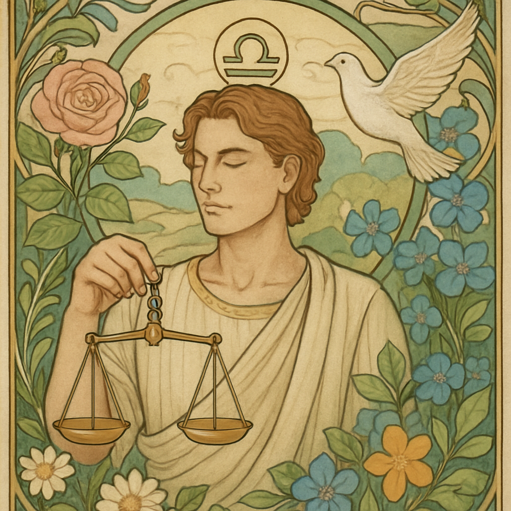 Hombre Libra rodeado de belleza y armonía
